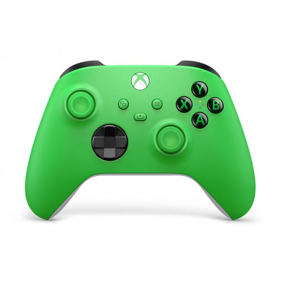دسته بازی ایکس باکس رنگ سبز( آکبند) مدل Series S-X، سازگار با Xbox One و Windows 10، اتصال بی‌سیم 2.4 گیگاهرتز، دکمه Share، D-Pad یکپارچه، ماشه‌های بافت‌دار و پشتیبانی از باتری قلمی