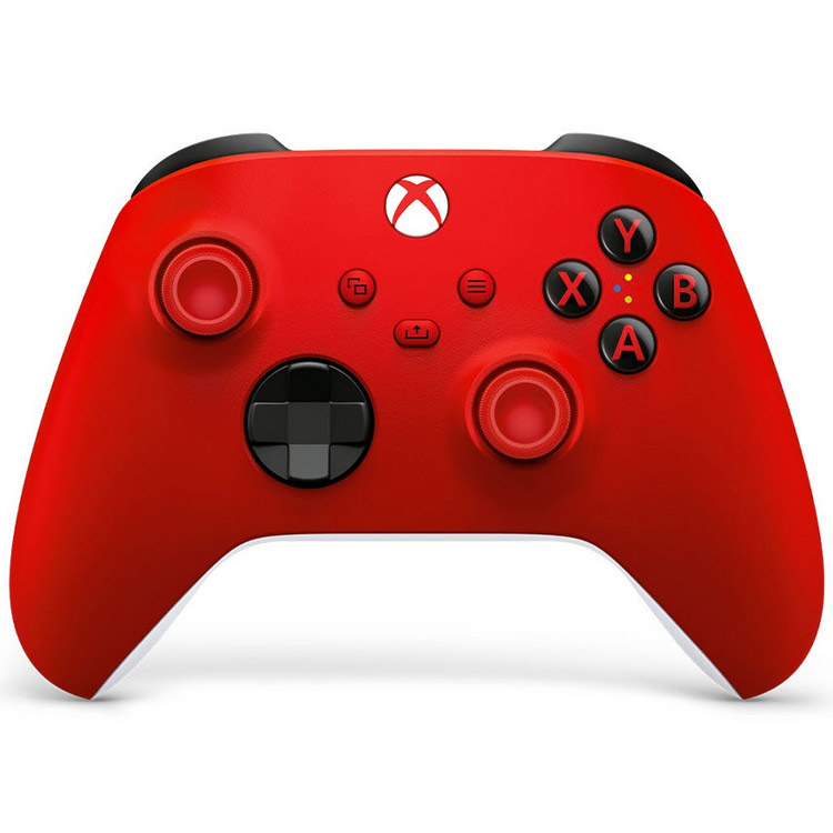 دسته بازی ایکس باکس رنگ قرمز ( آکبند) مدل Series S-X، سازگار با Xbox One و Windows 10، اتصال بی‌سیم 2.4 گیگاهرتز، دکمه Share، D-Pad یکپارچه، ماشه‌های بافت‌دار و پشتیبانی از باتری قلمی