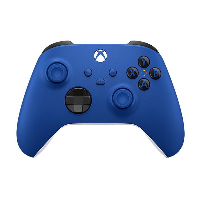 دسته بازی ایکس باکس رنگ آبی( آکبند) مدل Series S-X، سازگار با Xbox One و Windows 10، اتصال بی‌سیم 2.4 گیگاهرتز، دکمه Share، D-Pad یکپارچه، ماشه‌های بافت‌دار و پشتیبانی از باتری قلمی
